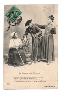 Abbé Noé CHABOT . Satire anticlérical . La chasse aus bergères - Bild 1 von 2