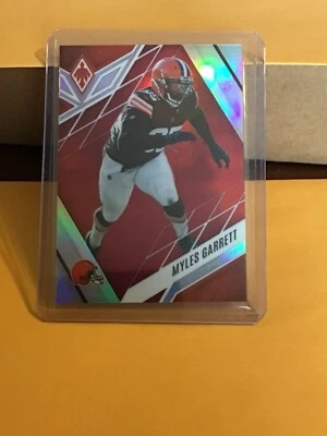2022 Panini Phoenix Football Myles Garrett #22 Red 148/250  Browns Nice - Image 1 of 2