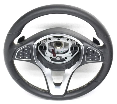 Volante OEM para Mercedes-Benz CLA250 cuero negro 001-460-95-03-9E38 Foto 1 de 4