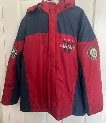 Washington Capitals 2015 Winter Classic Team Issued Staff Parka Jacket  XL - Image 1 of 4