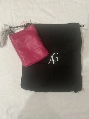 NWT AMALIA GOMEZ Flipbag Pink Italian Leather Mini Chain Crossbody w/Dust Bag - Image 1 of 4