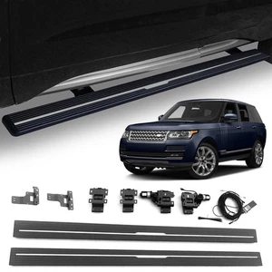 Power Running Boards for 2017–2019 Range Rover L405 Electric Retractable Black - Picture 1 of 9