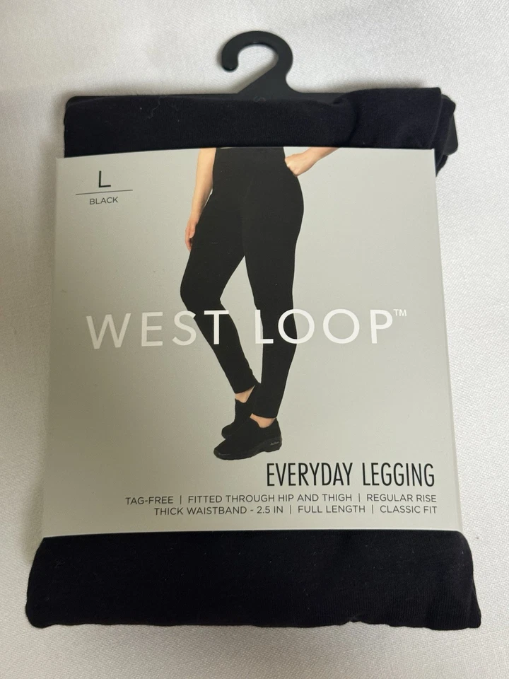 West Loop Size L Everyday Leggings Full Length Classic Fit - Cotton - Image 1 of 2