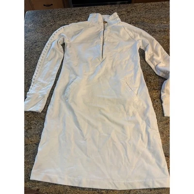 (READ) Lilly Pulitzer White Quarter Zip Dress Lace Sleeve Pockets XXS - Image 1 of 4