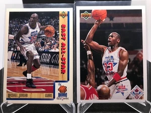(2) Lote de cartas de fin de semana Michael Jordan Upper Deck All Star Bulls GOAT - Imagen 1 de 1
