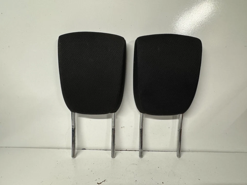 TOYOTA SCION IQ 2012-2015 REPOSACABEZAS TRASERO JUEGO REPOSACABEZAS PAR TELA NEGRA OEM Foto 1 de 4