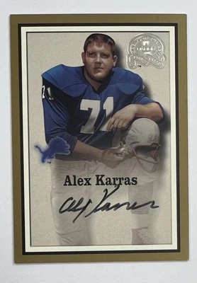 2000 Fleer Greats of the Game Alex Karras Auto AR122 - Image 1 of 2