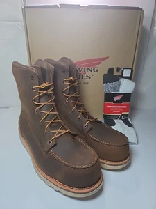 Red Wing 2442 Traction Tread Lite Braun Sicherheit Zehen Arbeitsstiefel Größe US 14 D HERREN  - Bild 1 von 9