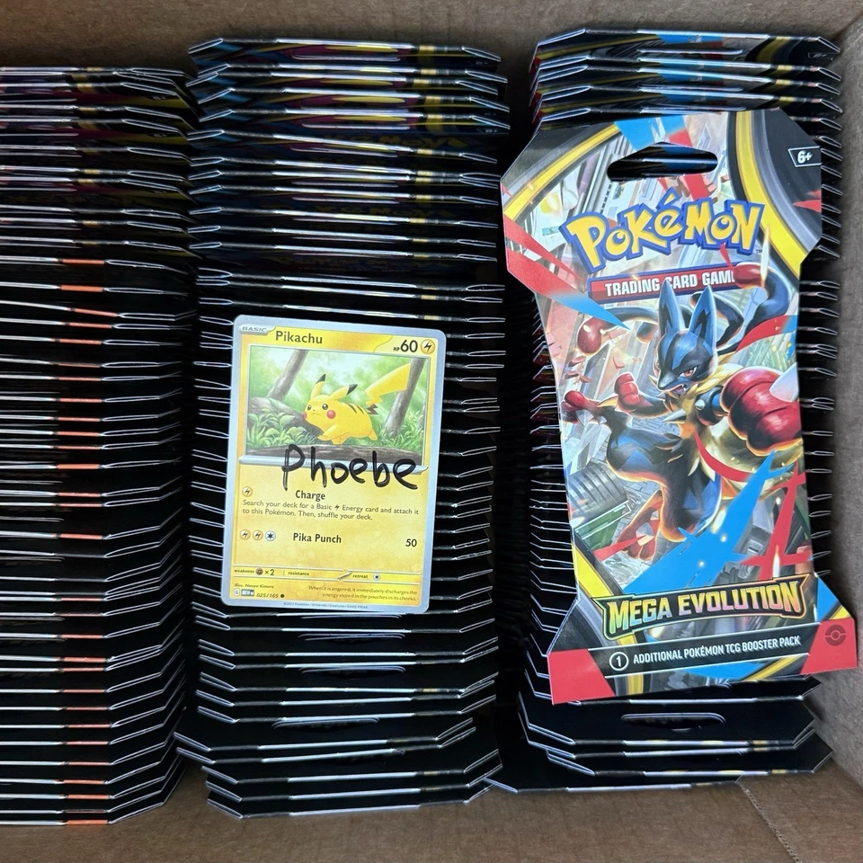 "CARDSYAY" $10 OFF - LOT OF 15 Pokemon TCG Mega Evolution Sleeved Blisters - Image 1 of 1