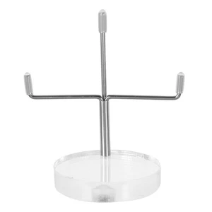 Soporte de exhibición de piedra mineral y cristalina - Soporte de metal acrílico base de 6 cm para - Imagen 1 de 12