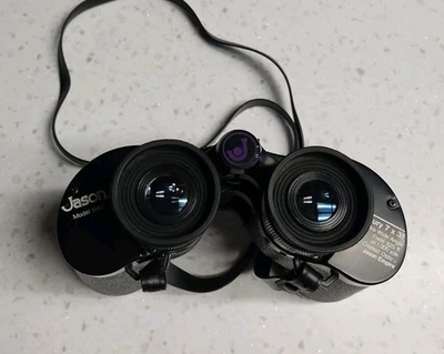 Jason Model 1140 Mercury 7x45 Fast Focus Binoculars with Case Great Shape - Image 1 of 4