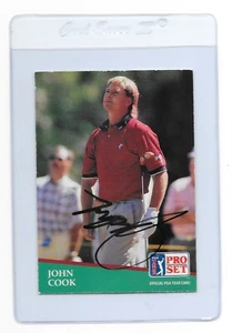 JOHN COOK Signed 1991 PRO SET Golf Card #44 PGA Ohio State University Ryder Cup - Picture 1 of 2