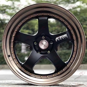 Set of Four (4) Wheels Rims Brand New 19" 19 Inch 5x114.3 9.5 Black Bronze Style - Picture 1 of 1