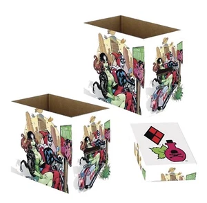 HARLEY QUINN & POISON IVY Printed Comic Short Box Storage DC LOT OF 5 NEW - Picture 1 of 1