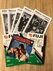 THE MONKEES LOT COLLECTION INCL: 6 MONKEE BUSINESS FANZINES 1 DVD 2 VHS 10 PICS - Picture 1 of 14