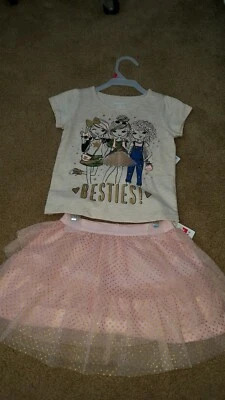 Niñas Talla 2T Healthtex Camiseta y Falda Tul Conjunto 2 Piezas Foto 1 de 3