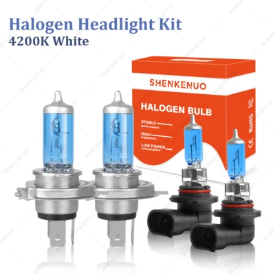 Faro halógeno haz alto/bajo + bombillas antiniebla para Pontiac Vibe 2003-2008 4X 4200K Foto 1 de 4