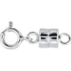 NEW SOLID .925 Sterling Silver Barrel Magnetic Converter Necklace Clasp