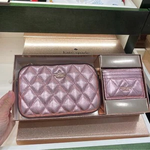 Kate Spade Glimmer Quilted Metallic Boxed Crossbody Set KE441 - Bild 1 von 8