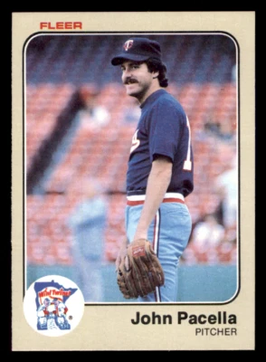1983 Fleer John Pacella    #622 Minnesota Twins - Image 1 of 2