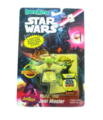 1993 Justoys Yoda, The Jedi Master Action Figure Bend-Ems 12415 New - Image 1 of 4