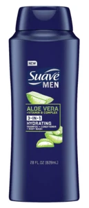 2PK Suave Men 3-in-1 Shampoo/Conditioner/Body Wash, 28 Fl Oz 079400474841VL - Picture 1 of 2