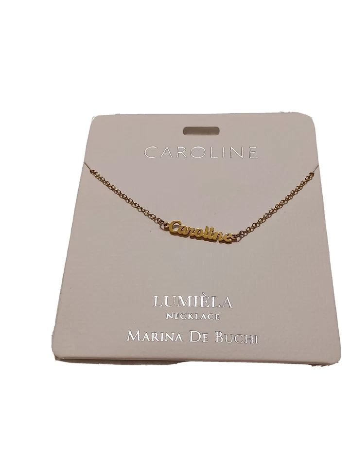 Lumiela "MARISSA” Necklace Gold Color 15”-20” Nickel Marina De Buchi