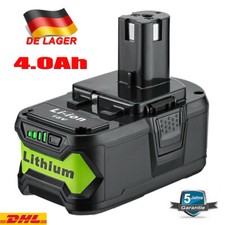 für Ryobi Akku 18V 4,0Ah P108 Lithium Ionen Batterie One+ Plus RB18L50 P104 P107
