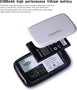 4G Mobile WiFi Router, WiFi Mobile Hotspot Unlocked Wireless Internet Router ... - Picture 1 of 12