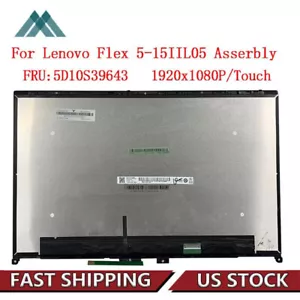 5D10S39643 LCD Touch Screen Display Assembly for Lenovo Ideapad Flex 5 15IIL05 - Picture 1 of 6