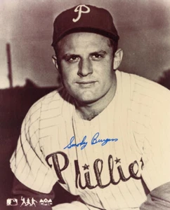 FOTO 8x10 firmada por SMOKY BURGESS PHILADELPHIA PHILLIES ALL STAR BECKETT BAS - Imagen 1 de 2