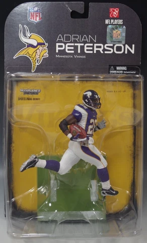 McFARLANE ADRIAN PETERSON MINNESOTA VIKINGS PICKS DEBUT FIGURINE FOOTBALL MIB Cover