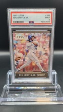 KEN GRIFFEY JR 1991 Fleer Ultra #336 PSA 9 Baseball Card Seattle Mariners
