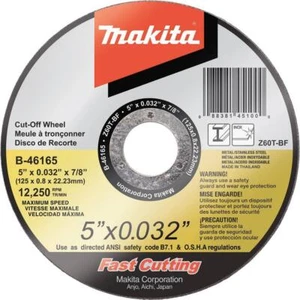 Makita 5 pulgadas Ruedas de corte ultrafinas 60 granos metal acero inoxidable paquete de 25 - Imagen 1 de 9