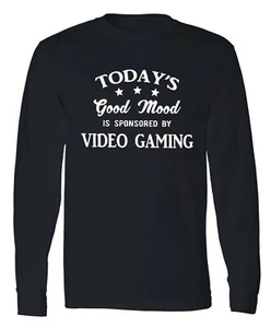 Video Gaming Long Sleeve T-Shirt Console Gamer Funny Gamer Gift Tee - Picture 1 of 2