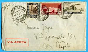 LIBIA - 13°FIERA DI TRIPOLI c.20 + P.AEREA c.50 (Sass.159 + A39) (273850) - Imagen 1 de 2