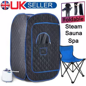 More details for portable steam sauna spa room full body slimming detox therapy tent with chair