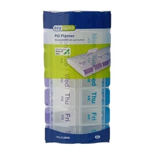 7 Day Weekly Pill Planner/Organizer for Medicine & Vitamins - XL Case - Picture 1 of 4