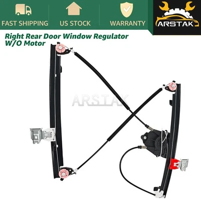 Regulador ventana puerta trasera derecha para 03-13 Maserati Quattroporte M139 sin motor Foto 1 de 4