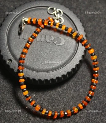 Joia de prata esterlina 925 opala etíope pedra preciosa irmã gancho corrente - Imagem 1 de 4