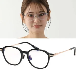 Tom Ford Blue Light Blocking Glasses Frame TF5927DB Black Transparent Horn Rim - Picture 1 of 6