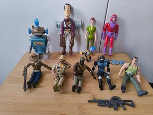 Joblot bundle action figures.Marvel Magento G.I Joe type military robot Disney - Picture 1 of 16