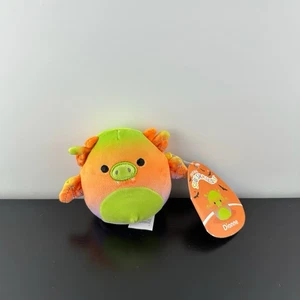 Squishmallows Dionne Gargoyle Dragon Halloween 4” Plush Stuffed Animal NWT - Foto 1 di 3