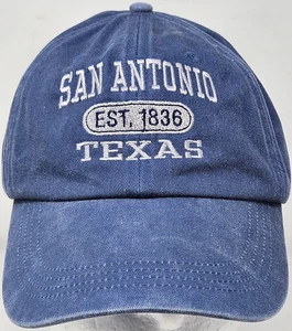 San Antonio Texas Est. Gorra de béisbol azul vaquero 1836 DK gorra de camionero unisex - Imagen 1 de 10