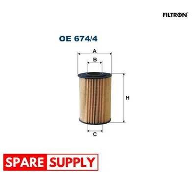 OIL FILTER FOR HYUNDAI KIA FILTRON OE 674/4 - Image 1 of 4