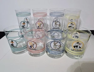 8er Set Looney Tunes Fiestaware Gläser 4 Lowball Rocks & 4 Highball - Bild 1 von 13