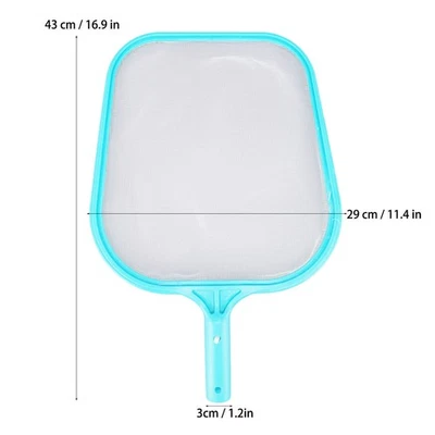 Red de piscina cian limpieza rápida estructura de plástico material de nailon piscina skimmer hoja Foto 1 de 4