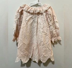 Petite Amalie Pink Linen Cut Out Dress - Picture 1 of 4