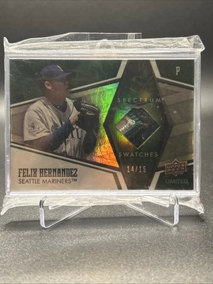 Muestras de espectro Felix Hernandez 2008 Upper Deck Spectrum #SS-FH verde SP #/15 Foto 1 de 2