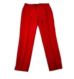 NEW Talbots Signature Pants 8 Women Silk Blend Ankle Dress Pants Lined Red 40-5 - Picture 1 of 12